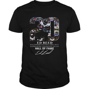 20 Ed Reed Hall Of Fame Shirt